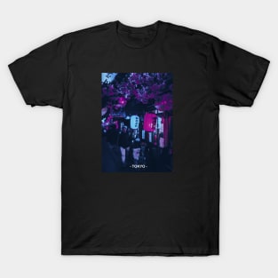 Tokyo Street Neon Synthwave T-Shirt